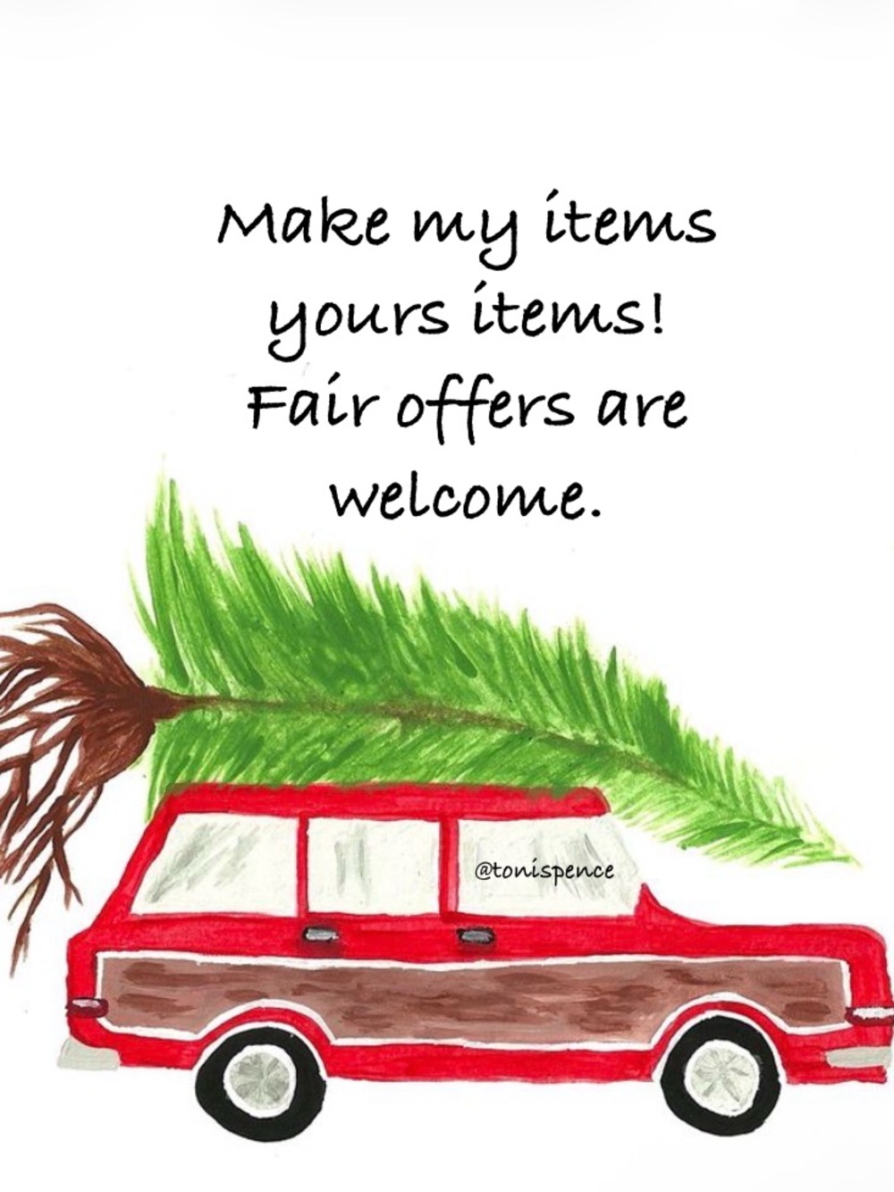 Madison Studio ‘be filled with CHEER’ Red Station Wagon Christmas Mug - Picture 9 of 9